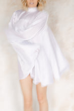 Load image into Gallery viewer, The Cindy Blouse | White Silk Satin - SARAROSE