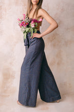 Load image into Gallery viewer, The Brandy Wide Leg Trousers | Galaxy Tweed - SARAROSE

