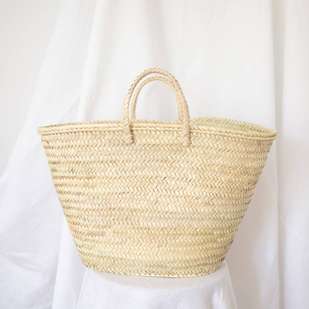 SOCCO Designs - Straw Bag - Havana French Market Basket - SARAROSE